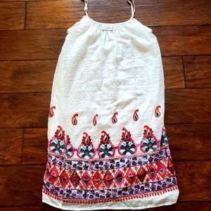 COVETED Clothing Embroidered White Dress Sz Small